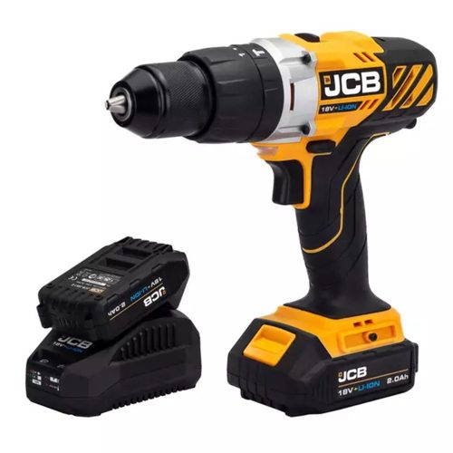 JCB Fúrókalapács 18CD-2B, akkumulátorral, töltővel, táskával